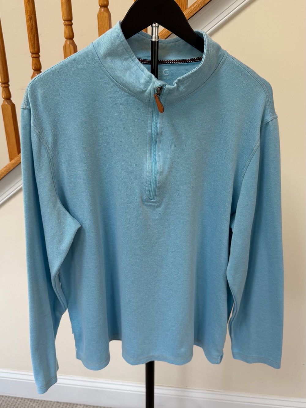 C&C California Sky Blue Half-Zip Pullover